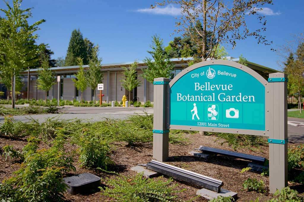 Bellevue Botanical Garden Entrance